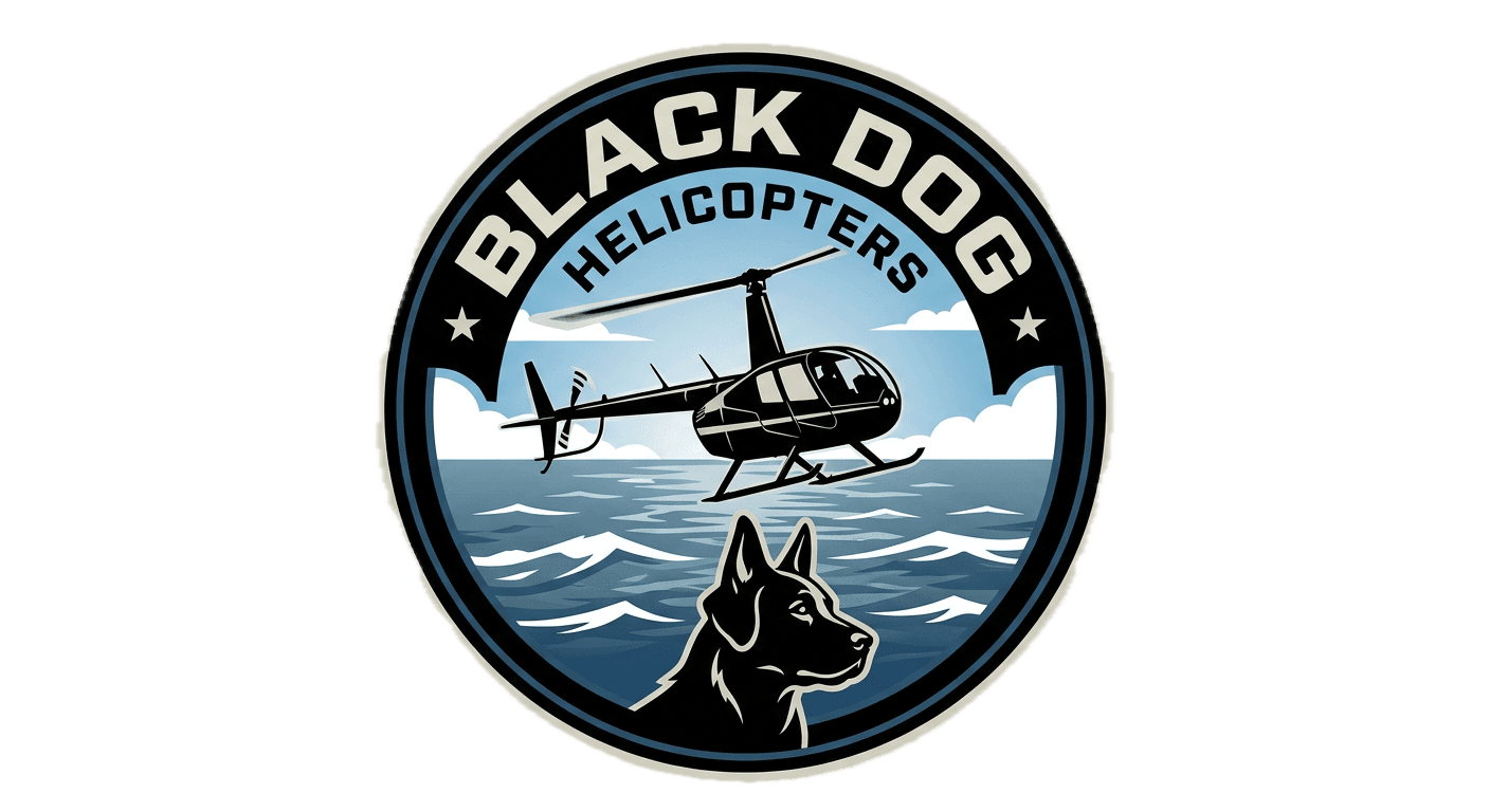 Black Dog Helicopters logo
