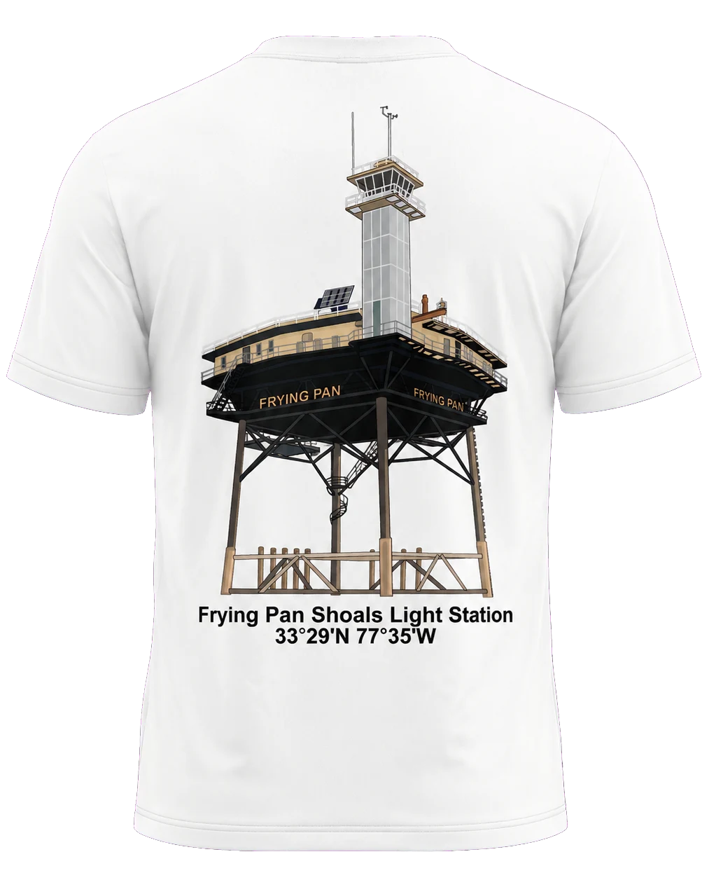 The Station Sun Shirt — Short Sleeve — Sublimated UPF performance knit, cut for a working deck thirty-two miles out. — back